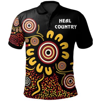 Australia Naidoc 2021 Polo Shirt - Heal Country
