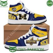 National Champion Michigan Wolverines 2023 Cup Air jordan High Top Custom name