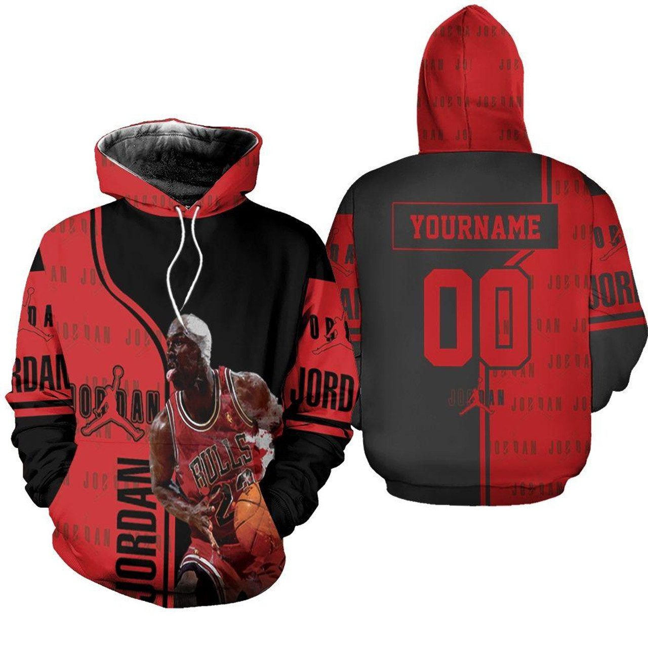 NBA Chicago Bulls Custom Name Number Michael Jordan Legend Pullover Hoodie V12 NBA Chicago Bulls Custom Name Number Michael Jordan Legend Pullover Hoodie V12
