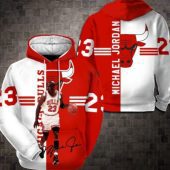 NBA Chicago Bulls Michael Jordan #23 Pullover Hoodie V11