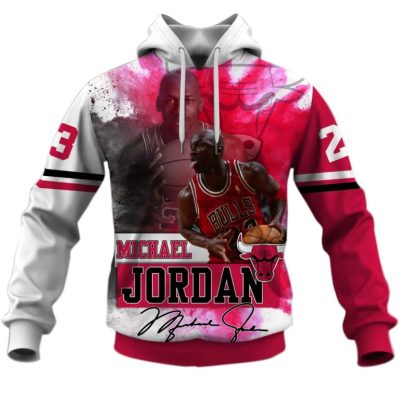 NBA Chicago Bulls Michael Jordan #23 Pullover Hoodie V11