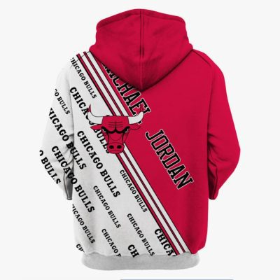 NBA Chicago Bulls Michael Jordan #23 Pullover Hoodie V12
