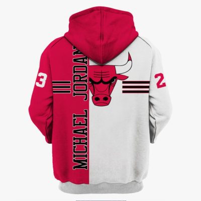 NBA Chicago Bulls Michael Jordan #23 Pullover Hoodie V13