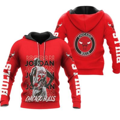 NBA Chicago Bulls Michael Jordan #23 Pullover Hoodie V14
