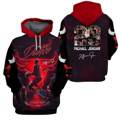 NBA Chicago Bulls Michael Jordan Signature Pullover Hoodie
