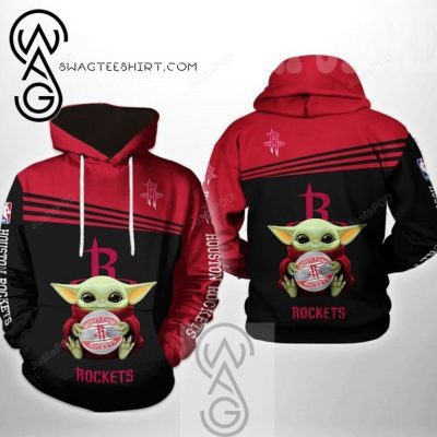 NBA Houston Rockets Baby Yoda Pullover Hoodie