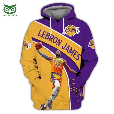 NBA Los Angeles Lakers Lebron James #23 Pullover Hoodie V10