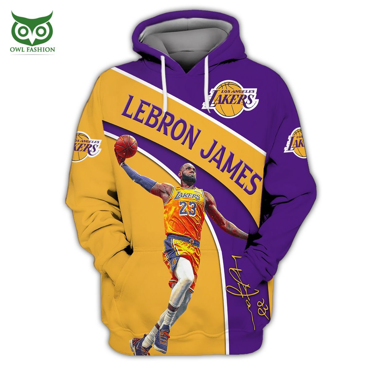 NBA Los Angeles Lakers Lebron James #23 Pullover Hoodie V10 NBA Los Angeles Lakers Lebron James #23 Pullover Hoodie V10