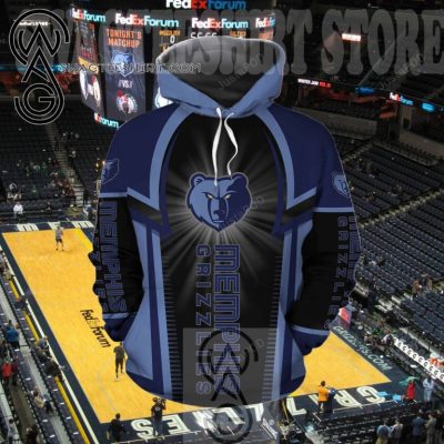 NBA Memphis Grizzlies Blue Highlight Logo Pullover Hoodie