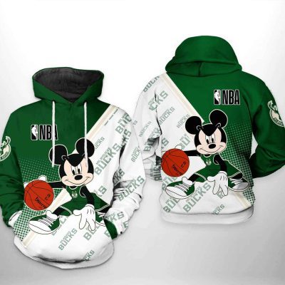 NBA Milwaukee Bucks Mickey Dribbling Pullover Hoodie