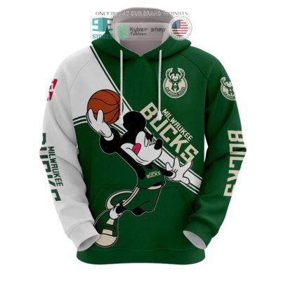 NBA Milwaukee Bucks Mickey Slam Dunk Pullover Hoodie