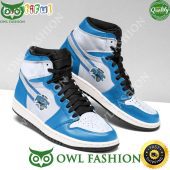 NBA Orlando Magic White Blue Air Jordan 1 High Sneakers