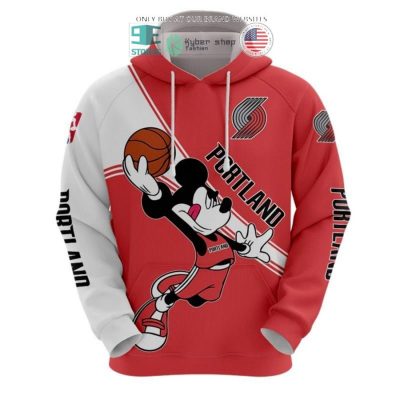 NBA Portland Trail Blazers Mickey Slam Dunk Pullover Hoodie