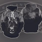 NBA San Antonio Spurs Jason Voorhees Halloween Pullover Hoodie