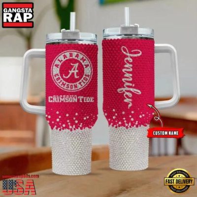 NCAA Alabama Crimson Tide Custom Name Stanley Diamond Tumbler 40oz