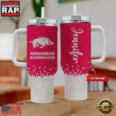 NCAA Arkansas Razorbacks Custom Name Stanley Diamond Tumbler 40oz