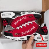 NCAA Arkansas State Red Wolves Football Custom New Design Air Max Plus Shoes Running Sneakers