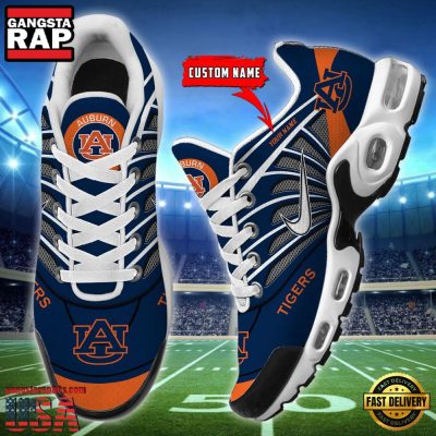 NCAA Auburn Tigers Sport Football Logo Custom Name Air Max Plus Shoes Running Sneakers