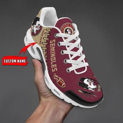 NCAA Florida State Seminoles Football Custom New Design Air Max Plus Shoes Running Sneakers