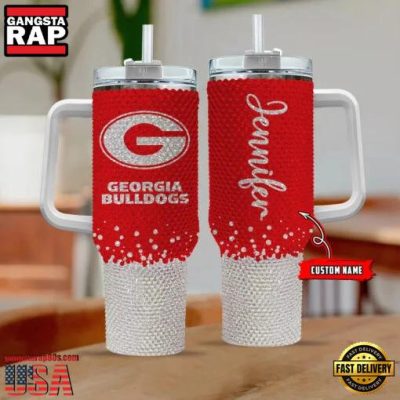 NCAA Georgia Bulldogs Custom Name Stanley Diamond Tumbler 40oz