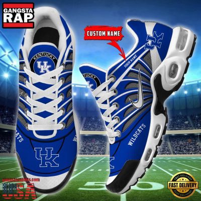 NCAA Kentucky Wildcats Sport Football Logo Custom Name Air Max Plus Shoes Running Sneakers