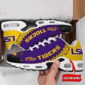 NCAA LSU Tigers Football Custom New Design Air Max Plus Shoes Running Sneakers