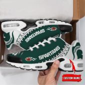 NCAA Michigan State Spartans Football Custom New Design Air Max Plus Shoes Running Sneakers