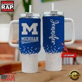 NCAA Michigan Wolverines Custom Name Stanley Diamond Tumbler 40oz