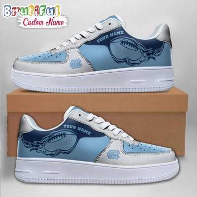 NCAA North Carolina Tar Heels Sporty Air Force 1 Shoes Sneaker