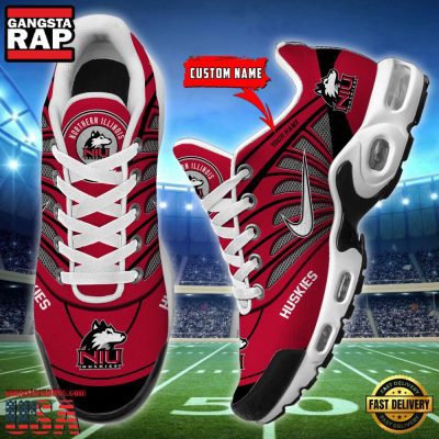 NCAA Northern Illinois Huskies Sport Football Logo Custom Name Air Max Plus Shoes Running Sneakers