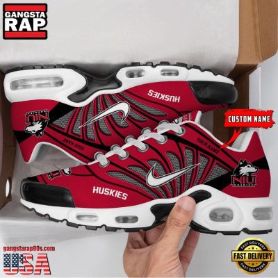 NCAA Northern Illinois Huskies Sport Football Logo Custom Name Air Max Plus Shoes Running Sneakers