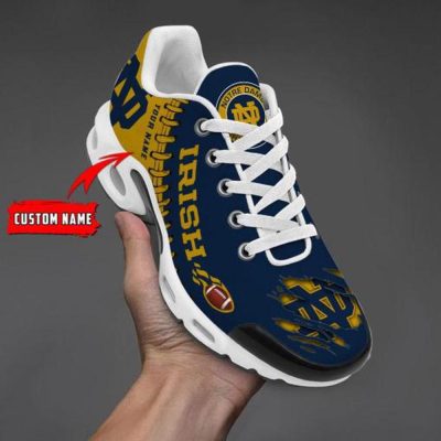 NCAA Notre Dame Fighting Irish Football Custom New Design Air Max Plus Shoes Running Sneakers