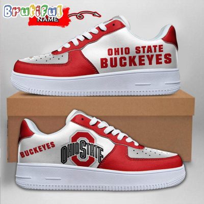 NCAA Ohio State Buckeyes Sporty Air Force 1 Shoes Sneaker