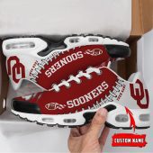 NCAA Oklahoma Sooners Football Custom New Design Air Max Plus Shoes Running Sneakers