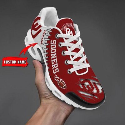 NCAA Oklahoma Sooners Football Custom New Design Air Max Plus Shoes Running Sneakers