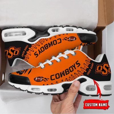NCAA Oklahoma State Cowboys Football Custom New Design Air Max Plus Shoes 1 Running Sneakers