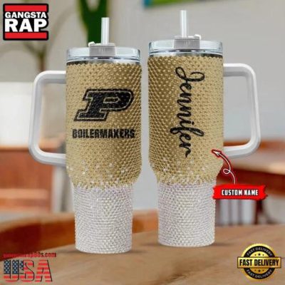 NCAA Purdue Boilermakers Custom Name Stanley Diamond Tumbler 40oz