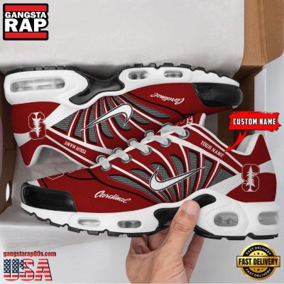 NCAA Stanford Cardinal Sport Football Logo Custom Name Air Max Plus Shoes Running Sneakers