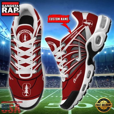 NCAA Stanford Cardinal Sport Football Logo Custom Name Air Max Plus Shoes Running Sneakers