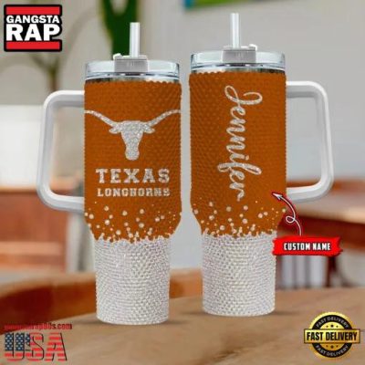 NCAA Texas Longhorns Custom Name Stanley Diamond Tumbler 40oz