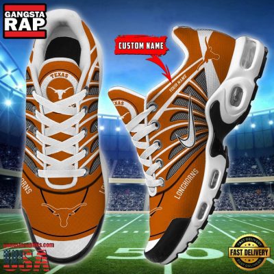 NCAA Texas Longhorns Sport Football Logo Custom Name Air Max Plus Shoes Running Sneakers