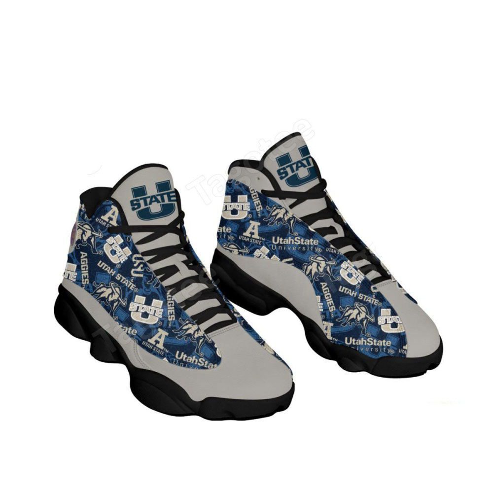 NCAA Utah State Aggies Logo Air Jordan 13 Shoes, Best Gift For Men And Women NCAA Utah State Aggies Logo Air Jordan 13 Shoes, Best Gift For Men And Women