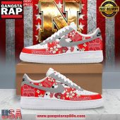 Nebraska Huskers Go Big Red Limited Edition Air Force 1 Running Sneakers Shoes