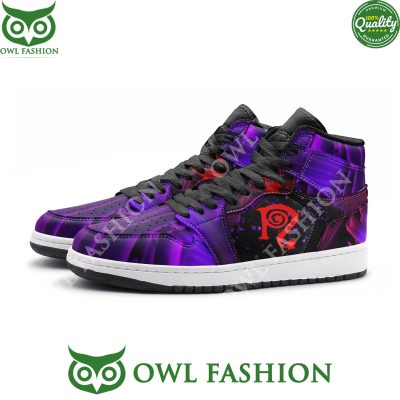 Necro Purple Red Hi-Top Sneaker