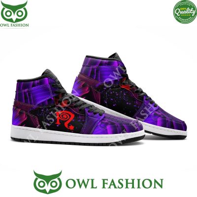 Necro Purple Red Hi-Top Sneaker