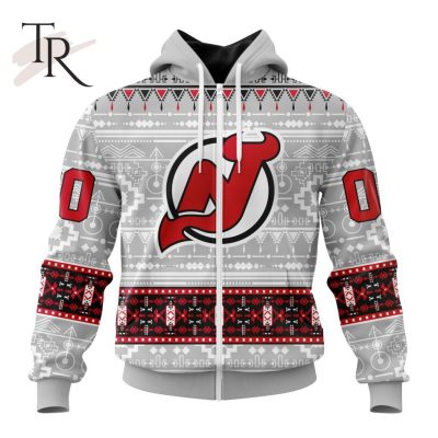 NEW] Customized NHL New Jersey Devils Special Native Design Hoodie