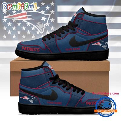 New England Patriots 2026 NFL Pride Jordan 1 Hightop Shoes