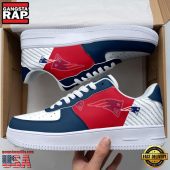 NFL New England Patriots Basic Pattern Football New Design Air Force 1 Running Sneakers Shoes
