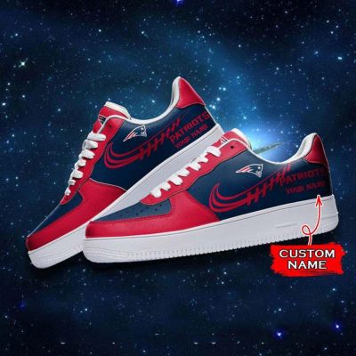 NFL Custom Name New England Patriots Super Bowl Air Force 1 Sneaker Shoes