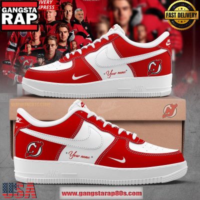 New Jersey Devils Hockey Custom Air Force 1 Running Sneakers